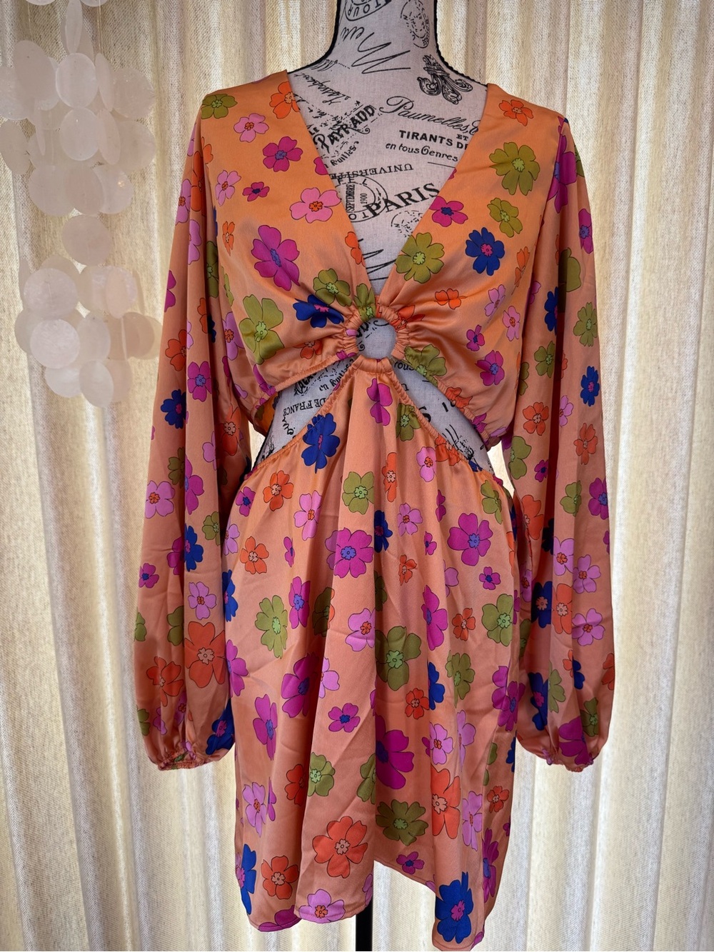 Show Me Your Mumu Floral Cutout Dress